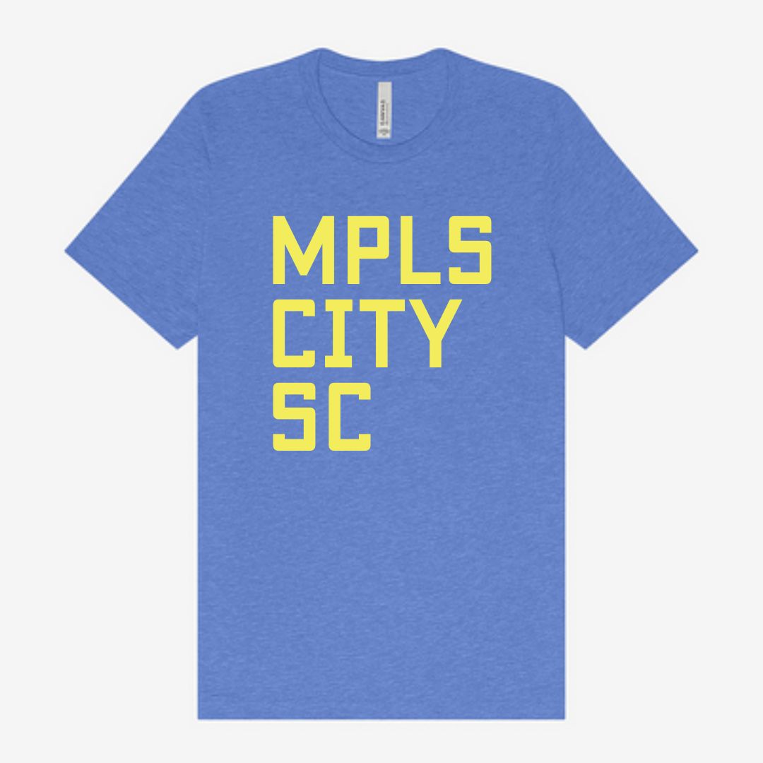 City Text Tee - Blue