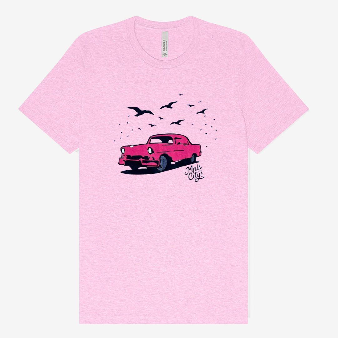 Cadillac Crows Tee - Pink