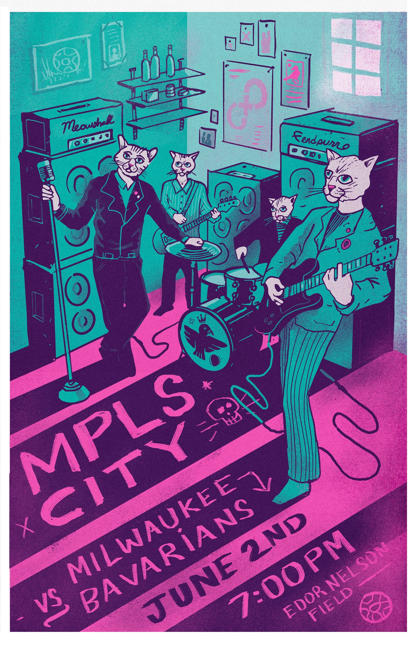 City vs Bavarians Match Poster