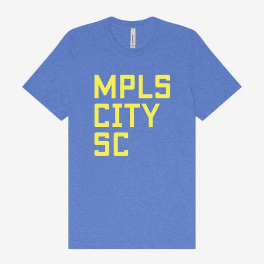 City Text Tee - Blue