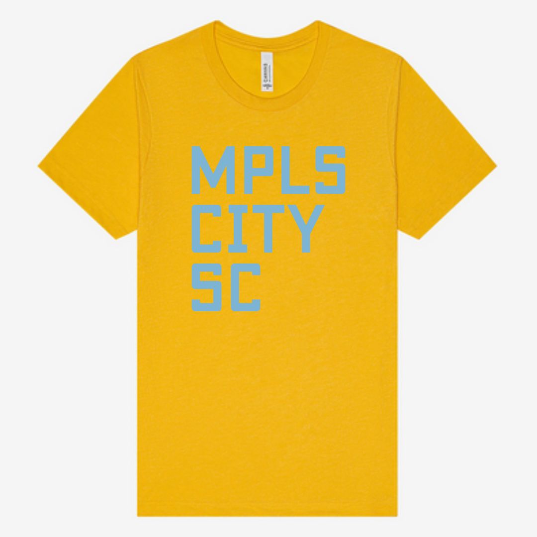 City Text Tee - Gold