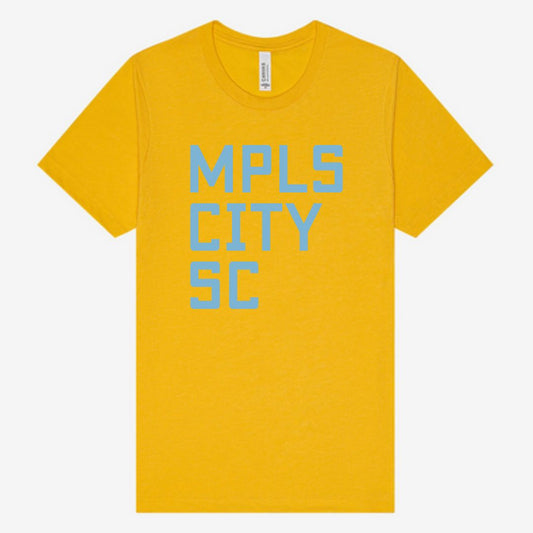 City Text Tee - Gold