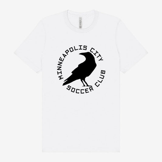 Crow Logo Tee - Pure White