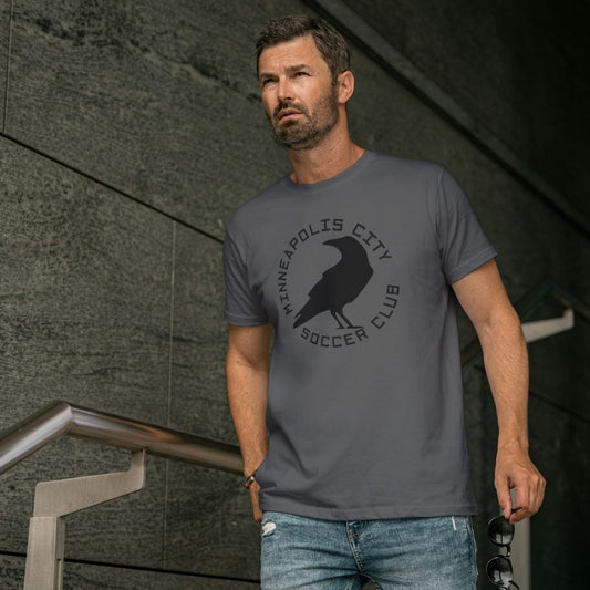 Crow Logo Tee - Charcoal